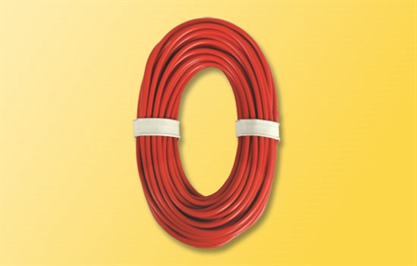 Kabel 10 m. röd 0,75 mm2