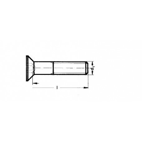 Sänkskruv M2,5X3 mm, 1 st