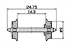 Hjul Dc 2 st/fp