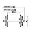 Hjul Dc 2 st/fp